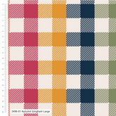 Tissu à carreaux vichy d'automne 100 % viscose de 152 cm de large, idéal pour les loisirs créatifs, la couture, la confection de vêtements et la décoration intérieure.